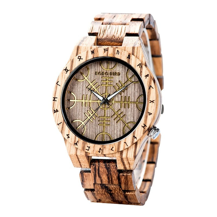 Wooden watch - Vegvisir