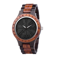 Wooden watch - Vegvisir