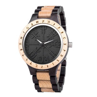 Wooden watch - Vegvisir