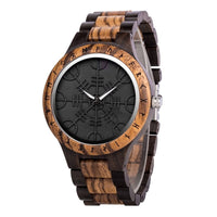 Wooden watch - Vegvisir