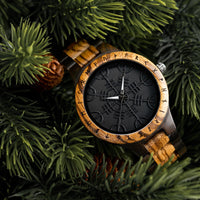 Wooden watch - Vegvisir