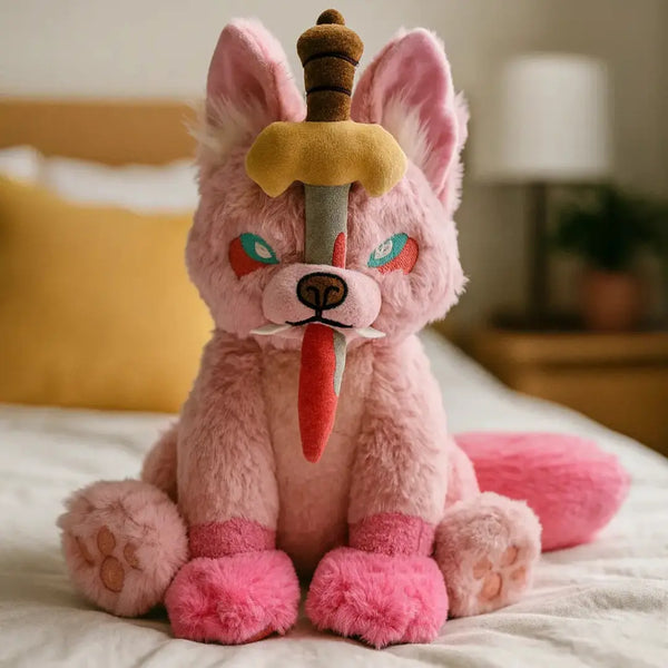 Peluche du loup Fenrir - Rose - Odins Hall