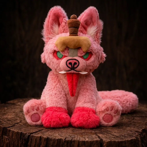 Peluche du loup Fenrir - Rose - Odins Hall