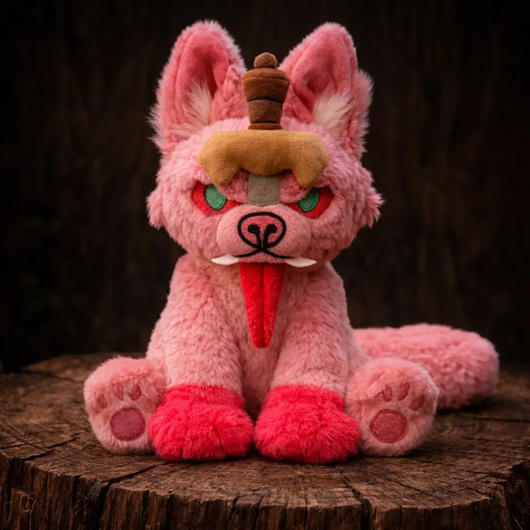 Fenrir Wolf Plush - Pink
