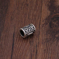 925 Sterling Silver Viking Beard Beads - Runes Collection