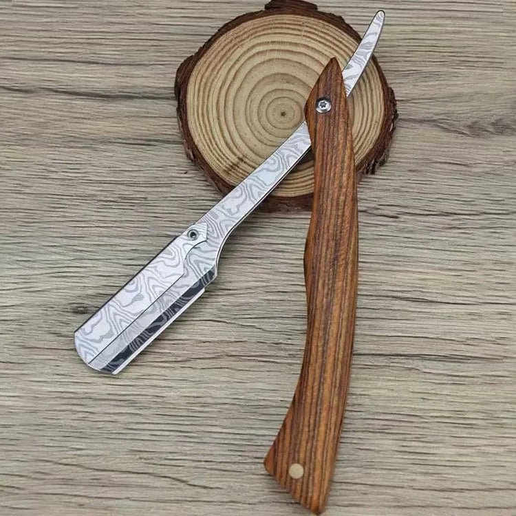Wooden beard shaver