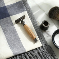 Viking razor in olive wood