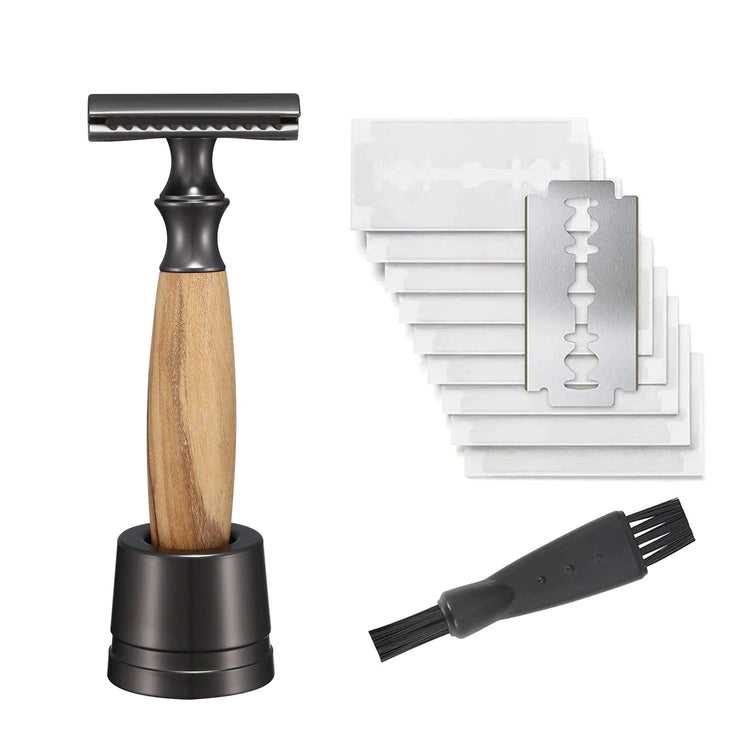 Viking razor in olive wood