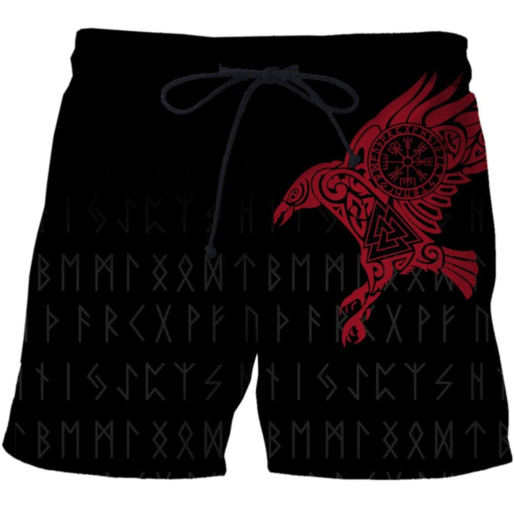 Viking Short - Blood Red Raven