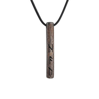 Viking Amulet of the Futhark Runic Alphabet - stainless steel