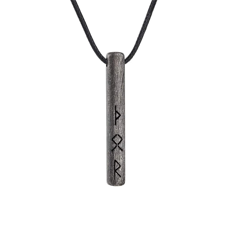 Viking Amulet of the Futhark Runic Alphabet - stainless steel