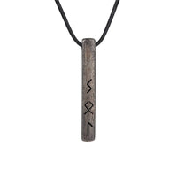 Viking Amulet of the Futhark Runic Alphabet - stainless steel