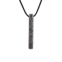 Viking Amulet of the Futhark Runic Alphabet - stainless steel