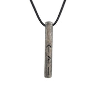 Viking Amulet of the Futhark Runic Alphabet - stainless steel