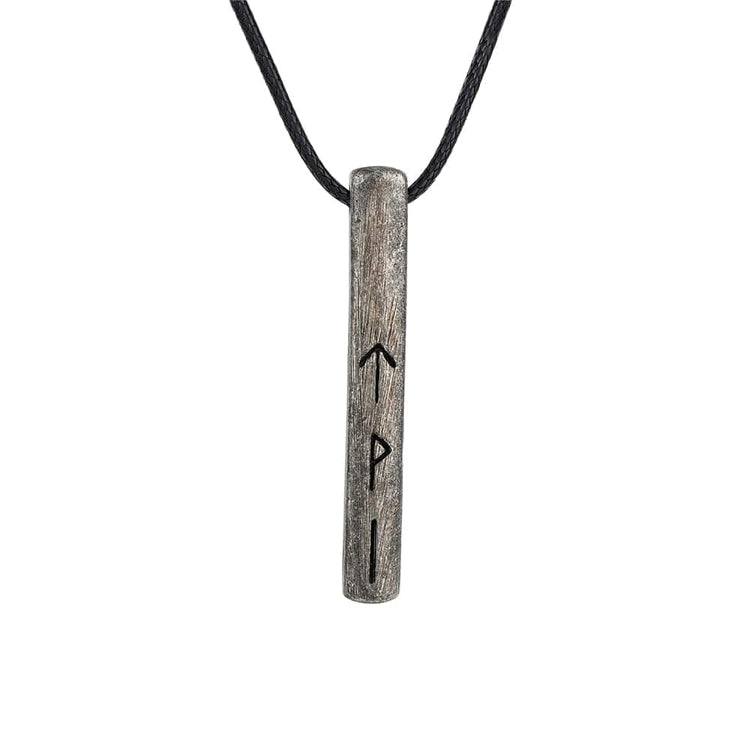 Viking Amulet of the Futhark Runic Alphabet - stainless steel