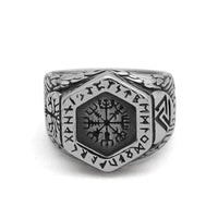 Vegvisir Runic Compass Ring