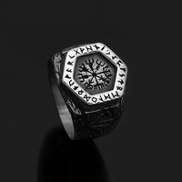 Vegvisir Runic Compass Ring