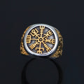 Viking compass ring and tree of life
