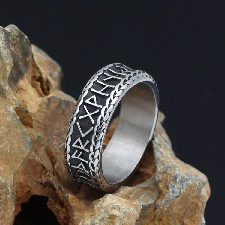 Antique Viking ring in stainless steel