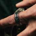 Antique Viking ring in stainless steel
