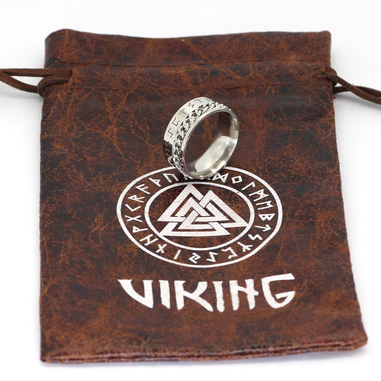 Modern Viking Ring - sacred runes