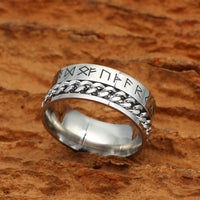 Modern Viking Ring - sacred runes