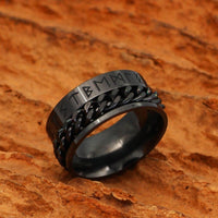 Modern Viking Ring - sacred runes