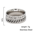 Modern Viking Ring - sacred runes