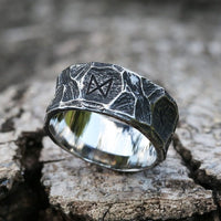 Viking rune ring \"Heroic Destiny\"