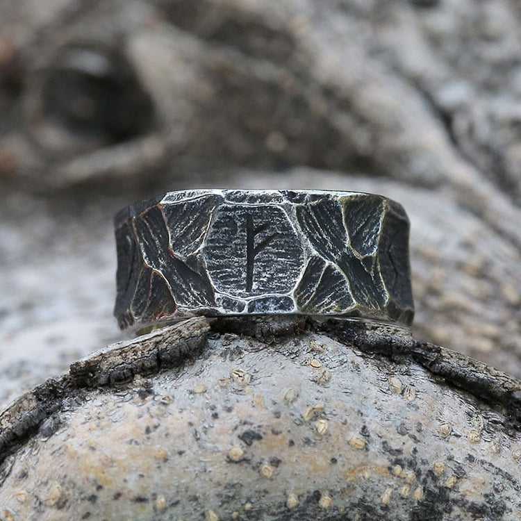 Viking rune ring \"Heroic Destiny\"