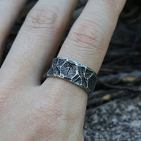 Viking rune ring \"Heroic Destiny\"