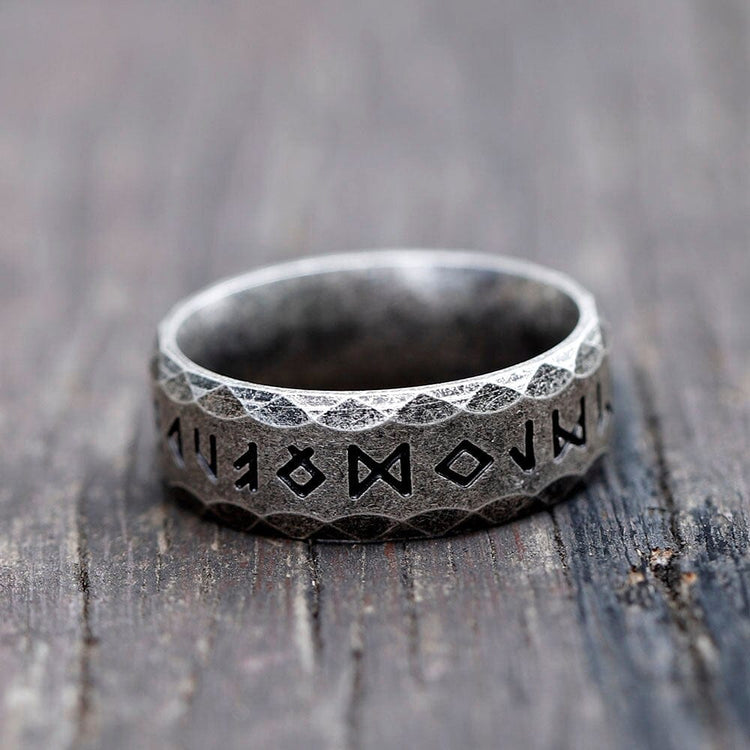 Viking ring rune \"Hero's Wisdom\"