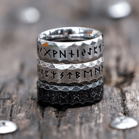 Viking ring rune \"Hero's Wisdom\"