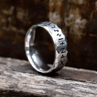 Viking ring rune \"Hero's Wisdom\"