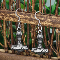 Mjolnir stainless steel earrings