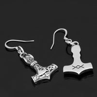 Mjolnir stainless steel earrings