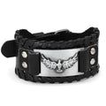 Odin's raven bracelet in leather