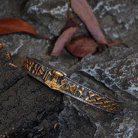 Mjolnir bracelet with runes