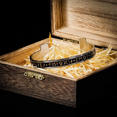 Viking runic incantation bracelet