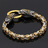 Gold Snake Head Bracelet | Stainless Steel