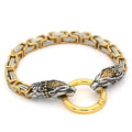 Gold Snake Head Bracelet | Stainless Steel