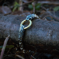 Gold Snake Head Bracelet | Stainless Steel