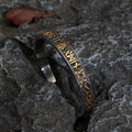 Valknut bracelet with runes