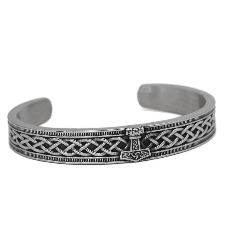 Viking bracelet with Mjolnir