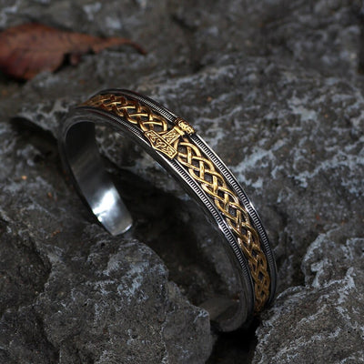 Viking bracelet with Mjolnir