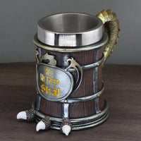 Viking mug \"All we need skal\" in resin