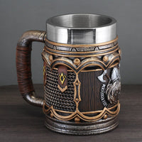 Berserker Fury\" viking mug in resin