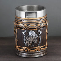 Berserker Fury\" viking mug in resin