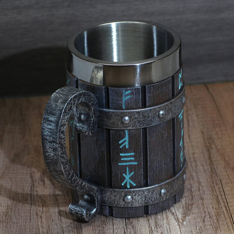 Viking mug with Nordic rune