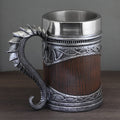 Viking mug "breath of the dragon" in resin